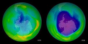 El agujero de la capa de ozono en su nivel más bajo en cinco años
