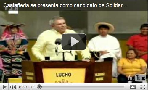 El ex alcalde de Lima se presenta como candidato de Solidaridad Nacional
