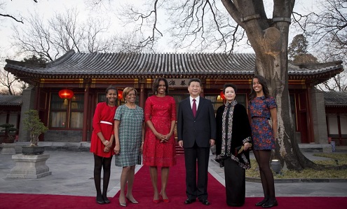Michelle Obama inicia visita a China